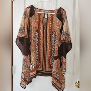 Chicos sheer tunic size L/xl EUC